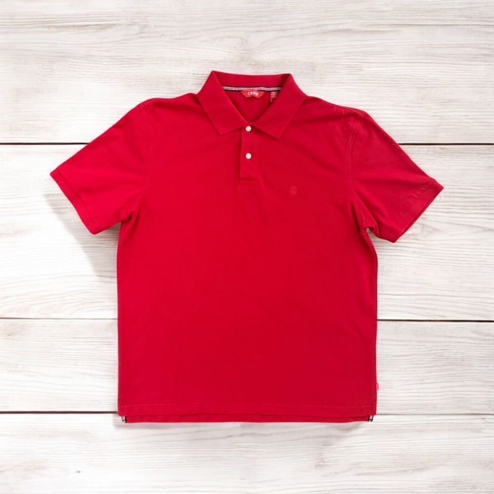 Izod Men’s Classic Red Polo Golf Shirt Size Large - Preloved